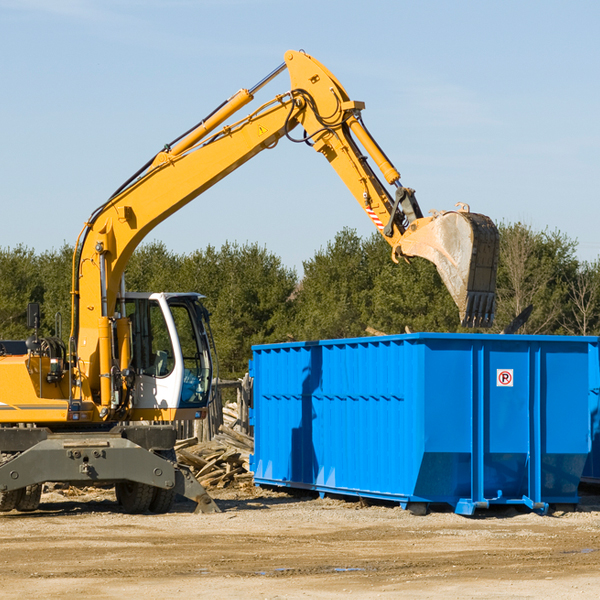 are there any restrictions on where a residential dumpster can be placed in Sheldahl IA